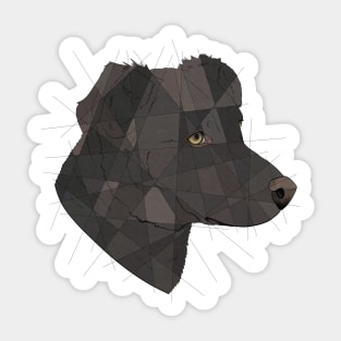 Geometric Dog Sticker